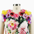 Costom Digital Floral Print Dress Sleeveless Bodycon MIni Dresses For Women